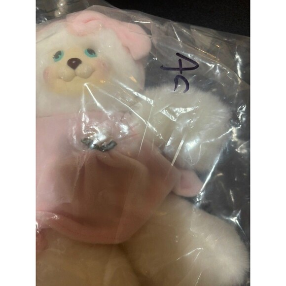 NEW VTG 1998 Fisher Price Sarahberry Collection Pink Bear Plush Stuffed Toy - Picture 6 of 6